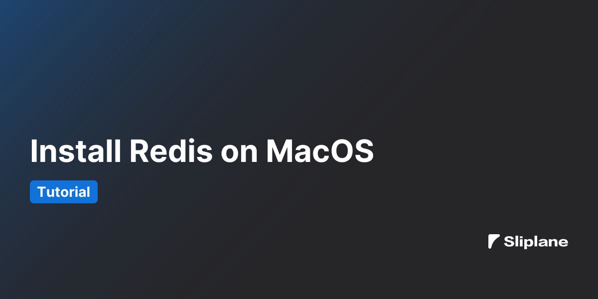 Redis auf MacOS installieren